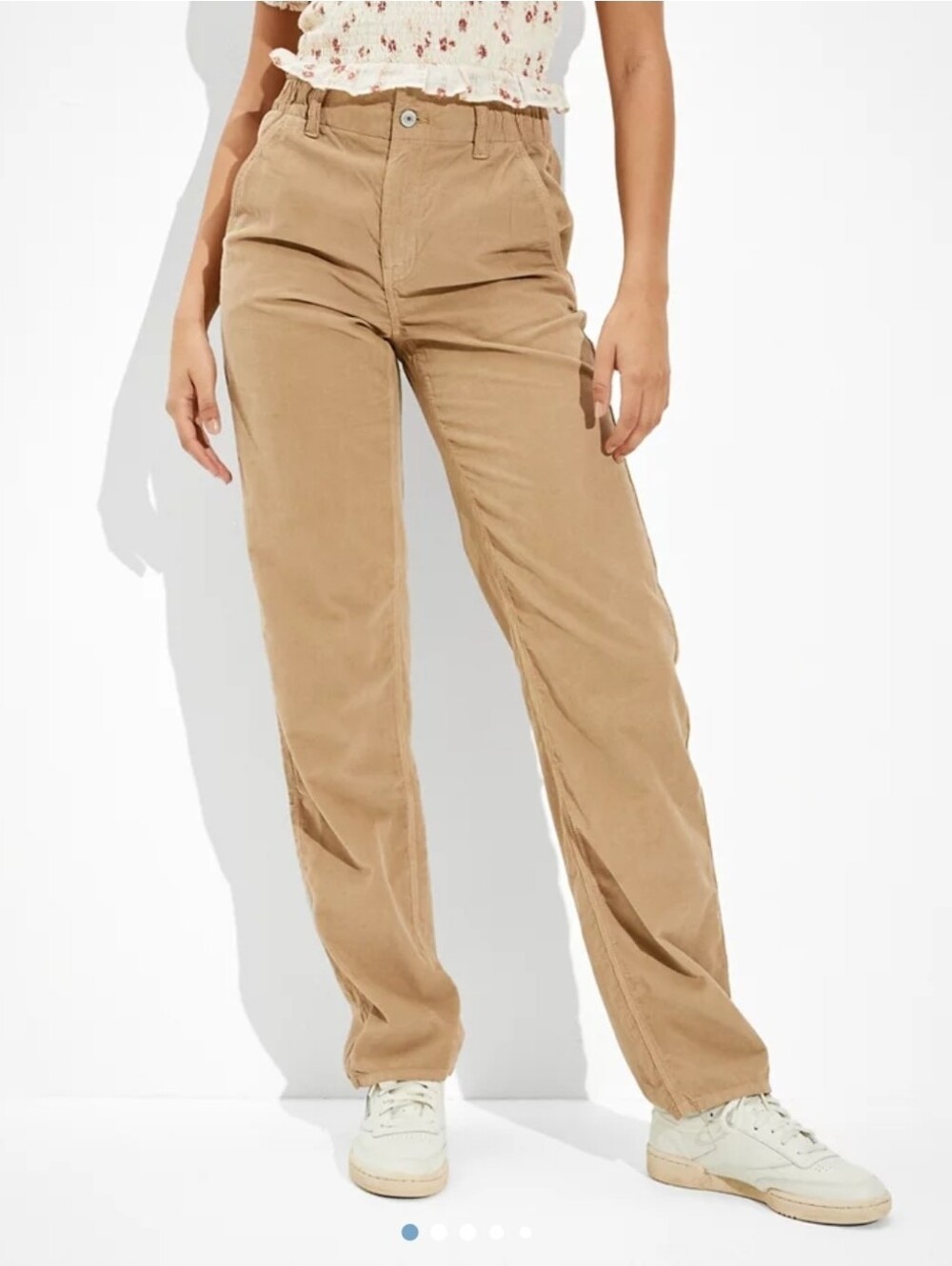 ❤️ AMERICAN EAGLE LIGHTWEIGHT CORDUROY BAGGY MOM PANTS, 4 (27)